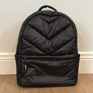 Athleta X Caraa Puffy Quilted Black Backpack